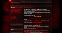 Desktop Screenshot of marila.sk