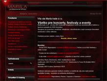 Tablet Screenshot of marila.sk